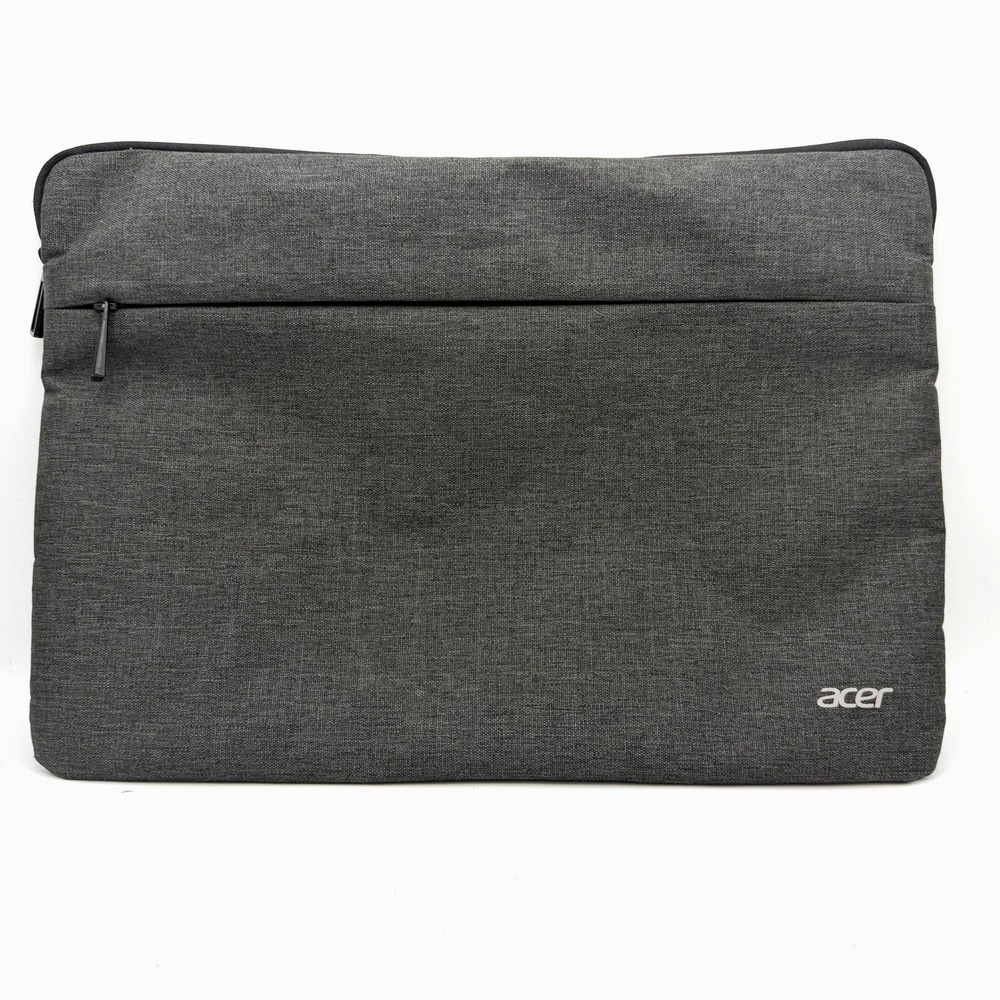 Acer Laptop Sleeve 15" Grey Heathered Zippered Padded Protective Case